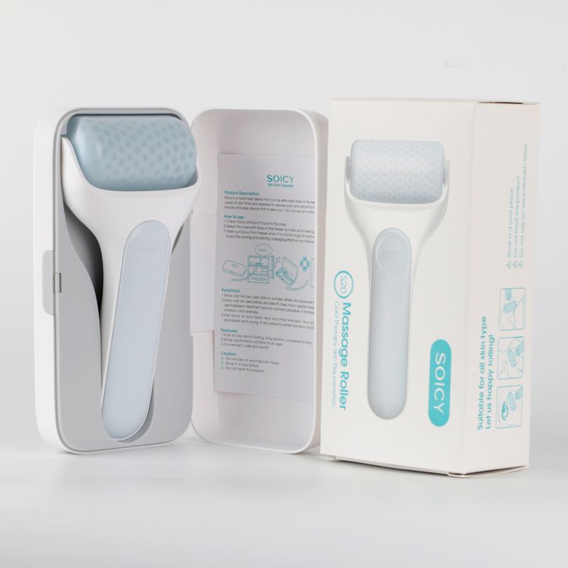 for Ice Roller Veidas Akių Šaltas Derma Roller Krioterapija Odos priežiūra Veido Riedamasis Masažas Paburkimas Migrena_voghion.com