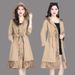 Damen-Trenchcoat für Mutter mittleren Alters, neuer ausländischer Stil, Übergröße, Damen-Frühling und Herbst, dünne Kapuzenjacke_voghion.com