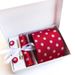 Yongfeng Polka Dot Multicolor Gift Box 6-Piece Set Group Business Formal Wedding Tie_voghion.com