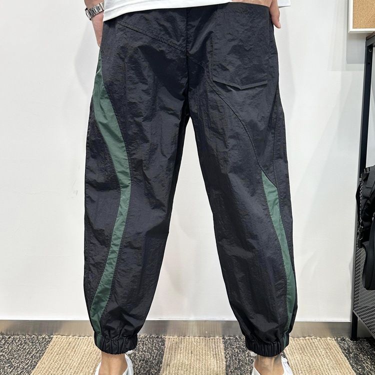 24 year casual men's summer thin loose Haren for teenagers quick drying nine part ankle pants_voghion.com