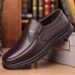 Middle-Aged Genuine Leather Breathable Summer New Thick-Soled Casual Non-Slip Soft-Soled Slip-On Men's Shoes_voghion.com