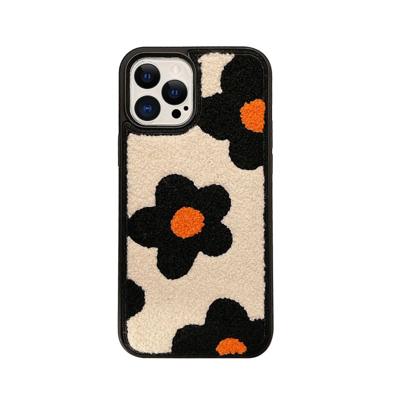 leopard print Apple 15/13 Pro max mobile phone case suitable for iphone 13 zebra print 11 women's plush embroidery_voghion.com