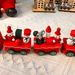Decorations Wooden Four-Section Train DIY Assembly Desktop Window Display Christmas Children's Small Gift_voghion.com