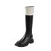2025 New Autumn Winter Color Block Thick Sole Over-the-Knee High Long Riding Boots For Women_voghion.com