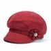 Elderly Beret Spring And Autumn Casual Mom Grandma Octagonal Round Top Flat Brim Women's Mother-in-law Hat_voghion.com