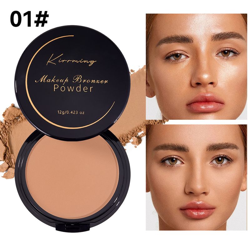Powder Cake 4 colori Correttore impermeabile Illuminante Trucco a lunga durata Senza sbavature_voghion.com