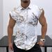 Herren Casual Ärmelloses Hemd Mode Druck Atmungsaktiv Lose Weste Top_voghion.com