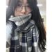 Sciarpa da donna nuova autunno e inverno 2025 nuova sciarpa calda scozzese sciarpa studentesca dolce versatile di alta qualità_voghion.com
