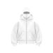 Solid Color Sweatshirt Plain Hooded Zipper Jacket Masked Men Spring Autumn Winter Couple Style_voghion.com