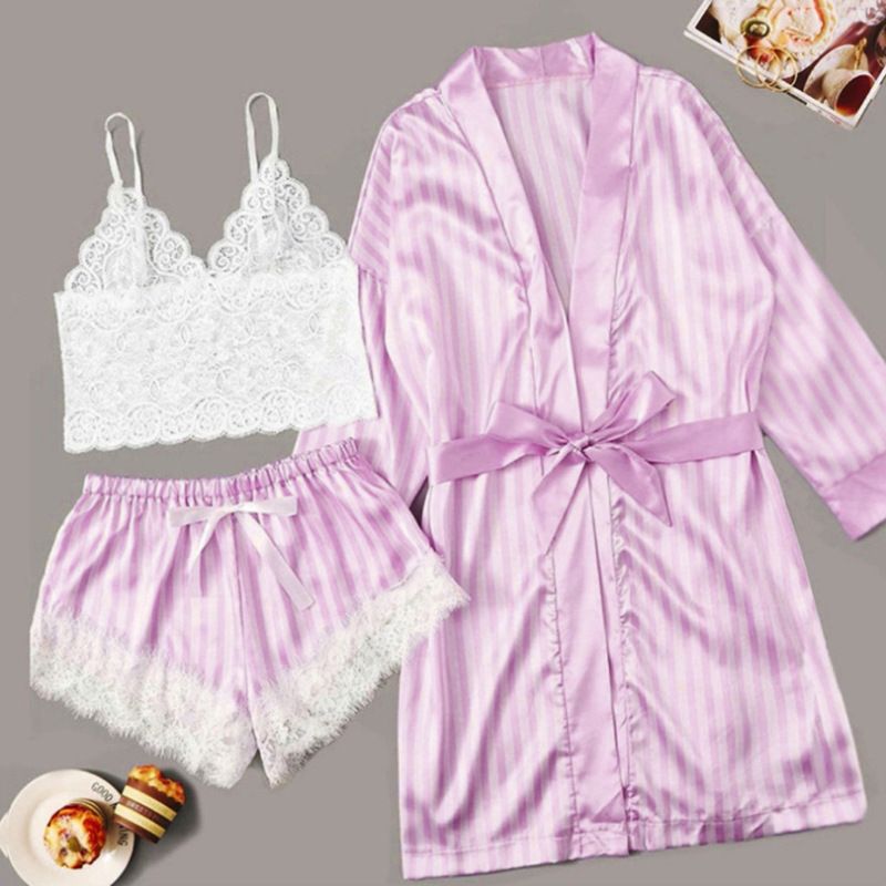 New Style Pajamas New Silk Homewear Women's Underwear Nightdress_voghion.com