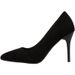 MTX High Heels For Women 2025 Spring And Autumn New Black Stiletto Pointed Toe Shallow Mouth Suede Professional Plus Size_voghion.com