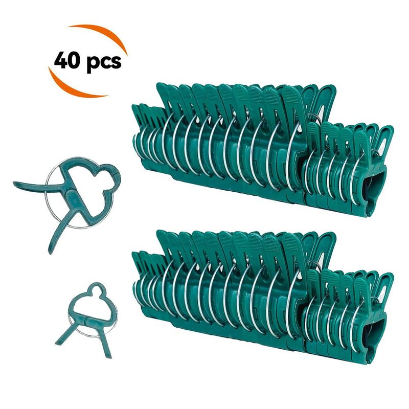 Garden Clips For Climbing Plants,Tomato Clips For Support,Plant Clips For Vines,Cucumber Trellis,Beans,Watermelon,Pumpkins,Flowers,Green 20-Piece_voghion.com