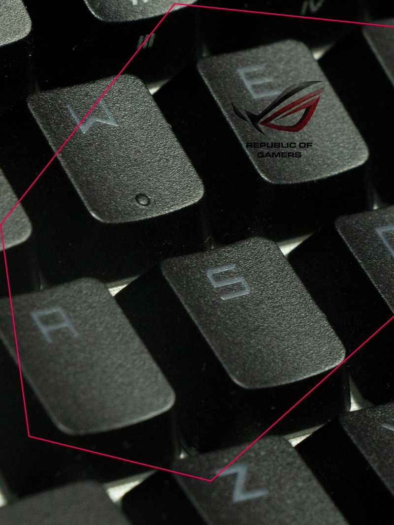 Rog Flare 2 Magic Key PBT Transparent Black Single ROG Nical Keyboard Cap Escqwerasdf_voghion.com