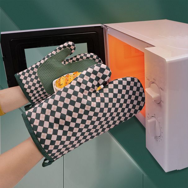 Manufacturer Kitchen Microwave Gloves Thickened High Temperature Resistant Baking Oven Special Heat Insulation_voghion.com