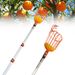 12 FT Picker With Telescoping Extension Pole Reach Aluminium Telescoping Pole Telescopic Fruit Tree Picker Tool For Picking Ora_voghion.com