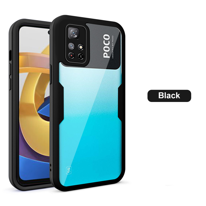 360 All Inclusive Shell för Xiaomi Poco M4 Pro 5G Fodral Stötsäkert skydd PocoM4Pro 6,6" 21091116AG Sided Film Protective _voghion.com