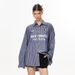 Herrenbekleidung Vertikal gestreiftes Langarmhemd Herren Herbst Street Loose Letter Print Button Cardigan Shirt_voghion.com