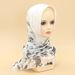Hijab da donna, sciarpa triangolare a bocca rotonda in stile nazionale in chiffon, sciarpa da donna, sciarpa di garza, pullover, sciarpa_voghion.com