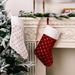 Home & Garden New Christmas Decoration High-end Christmas Stocking Red Christmas Stocking Gift Bag Tree Hanging Gift Socks_voghion.com