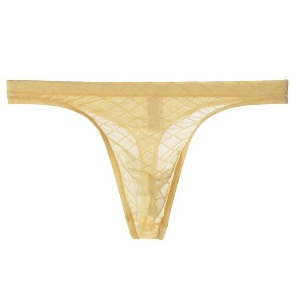 Intimo maschile Junye ultra-sottile maglia trasparente perizoma sexy morbido traspirante sottile borsa intimo maschile giovanile_voghion.com