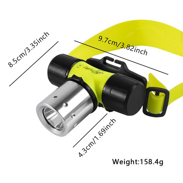Luce notturna per esterni da montare sulla testa, potente, ricaricabile, ultra luminosa, a lunga durata, per immersioni transfrontaliere, pesca in mare_voghion.com