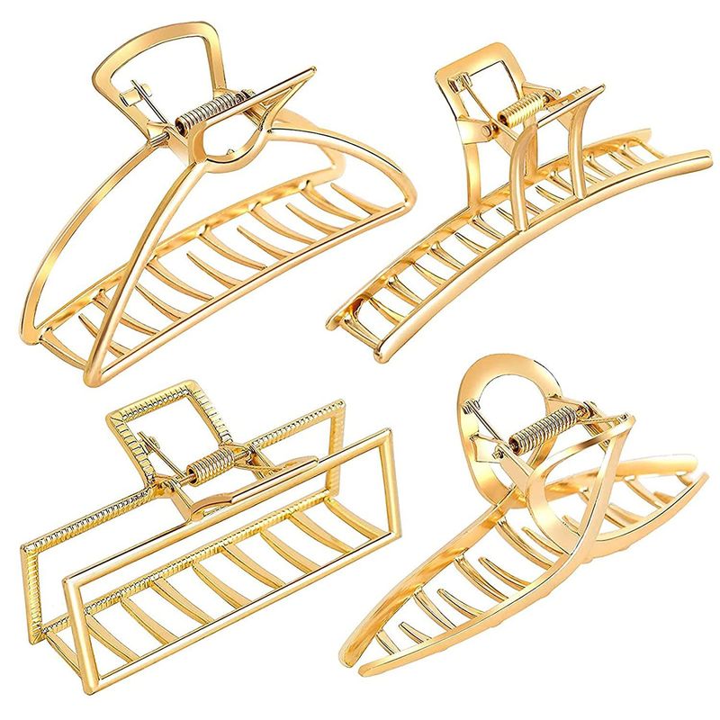 Haarschmuck Neue Legierung Metall Clip Haarnadel Große Geometrische Einfache Erwachsene Haarschmuck Kopfschmuck_voghion.com