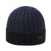 Nuovo cappello da uomo autunnale e invernale più caldo cappello lavorato a maglia spesso in velluto collo linea di lana paraorecchie da esterno_voghion.com