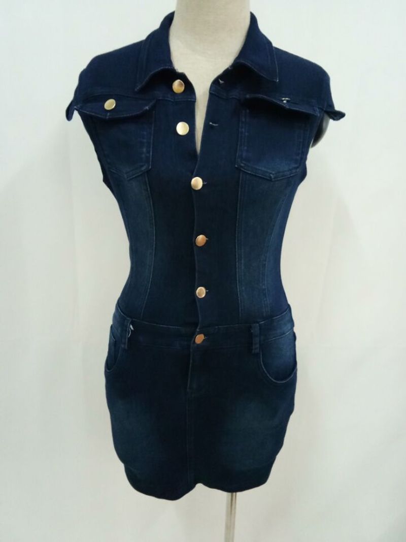 Damesmode sexy slanke denim jurk tas heuprok nachtclub rok rok_voghion.com