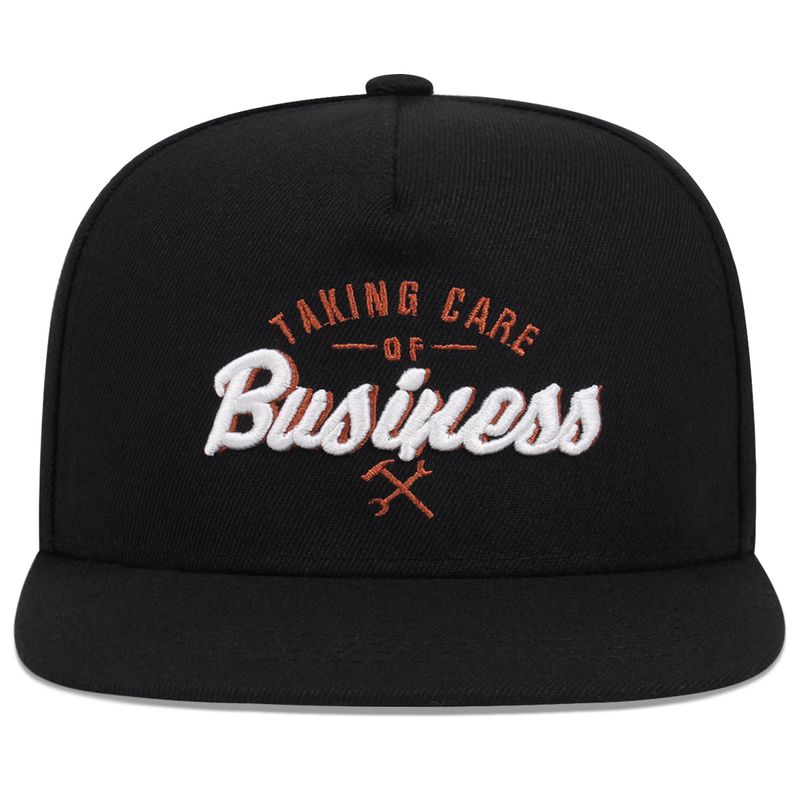 Spring and Summer New Leisure Couples Student Youth Street Dance Letter Embroidery Business Black Sunshade Flat brim Hat_voghion.com