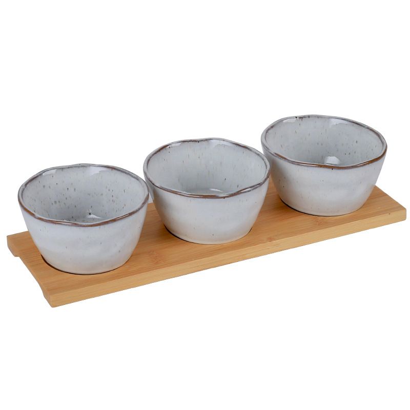 Set de farfurii și boluri ceramice în stil nordic, de uz casnic, de înaltă calitate, pentru bucătărie, gustări, sosuri_voghion.com