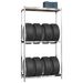 2-Layer Tire Rack Silver 43.3"x15.7"x70.9" Steel_voghion.com