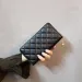 INS New Style Diamond Pattern Women's Small Long Student Coin Purse Phone Bag Card Holder Leather Wallet With Tassel_voghion.com