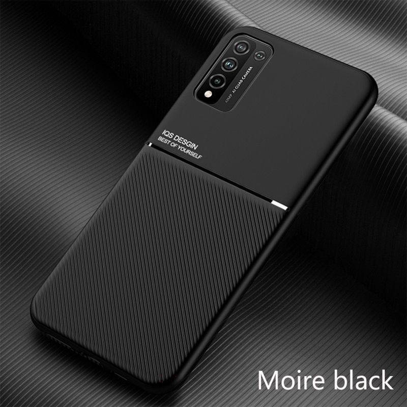 Étui de téléphone mat de luxe pour Honor 9X 10X Lite 9A, coque arrière en cuir et Silicone avec support pour voiture, étui pour Honor 9X Pro 8X Max 30i_voghion.com
