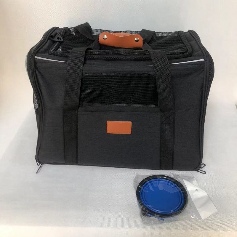 Çok İşlevli El Çantası, Tek Omuzlu Köpek Çantası, Büyük Kapasiteli Nefes Alabilir Havayolu Evcil Hayvan Taşıma Çantası_voghion.com