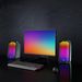 Q5 Alto-falantes de computador PC Desktop Laptop Alto-falantes RGB Luz USB Alimentado Controle de volume para PC/Laptops/Desktops/Máquina de jogos_voghion.com