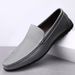 Cowhide Casual Slip-On Lazy Handmade Youth One-Push Leather Loafers Men Shoes_voghion.com