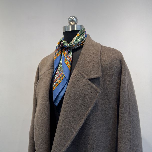 Geniş Yakalı ve Yama Cepli Uzun Çift Taraflı Kadın Kaşmir Palto - Yumuşak Yün Karışımı, Sonbahar ve Kış İçin Şık ve Sıcak_voghion.com