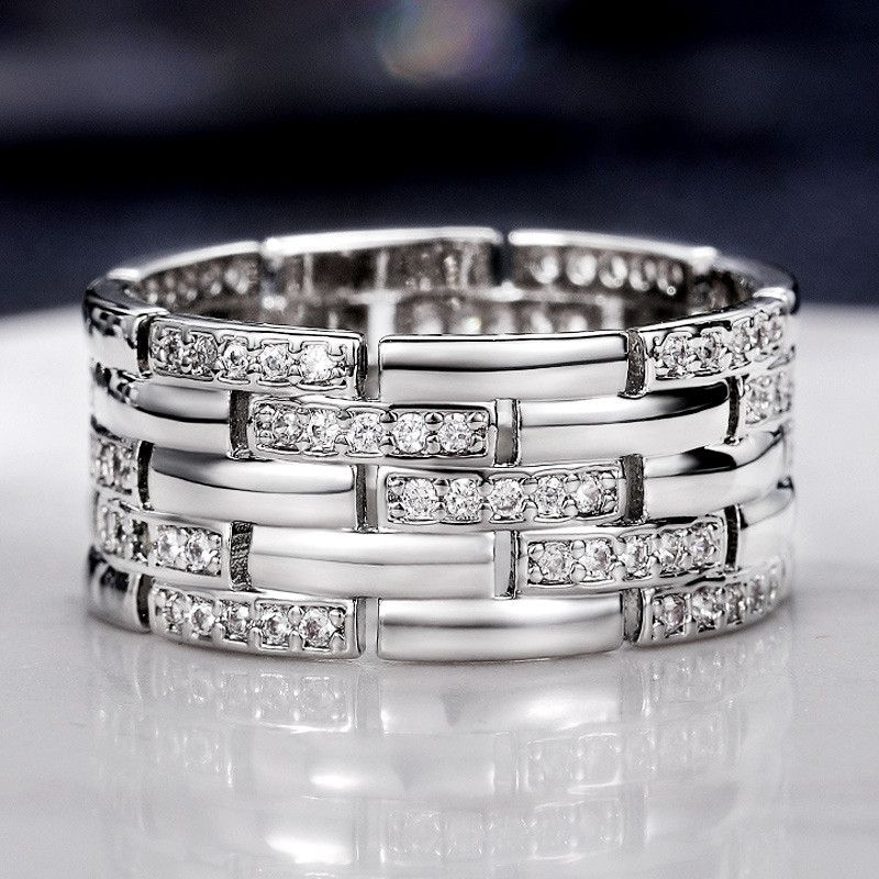 Anello in cristallo d'argento stile moda 2025_voghion.com