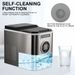 Countertop Ice Maker With 9 Bullet Ice In 7 Mins, Portable Ice Machine With Ice Scoop And Basket , 26.5lbs/24H, Self-Cleaning,Stainless,for Home Office Bar Party_voghion.com