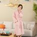 High-End-Hotel-Bademantel für Damen im Frühling und Herbst aus reiner Baumwolle mit Waffelmuster, für Herrenpaare, vier Jahreszeiten, saugfähig, lang_voghion.com