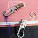 Titanium Alloy Car Keychain Men's Pendant Chain Ring Key Holder Waist Hanging Creative Simple Spring Style_voghion.com