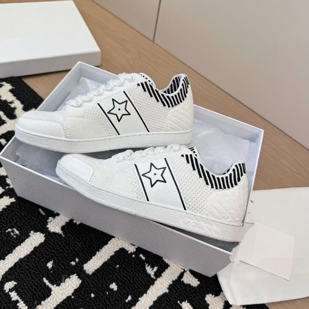 Scarpe casual da casa in tessuto a rete con lettere D, di alta qualità, da donna, primavera 2020, modello New Star_voghion.com