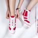 2025 New Wedge Casual Canvas For Women Side Link Lace-up Platform Shoes 8cm Height Increasing High Heels_voghion.com
