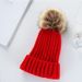 Berretto invernale in maglia con pompon in pelliccia sintetica – Design a coste piegate, caldo ed elegante, cappello unisex in morbida lana per il freddo_voghion.com