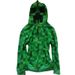 Men's Zip-Up Checkered Print Hoodie – Retro Punk Streetwear Jacket, Oversized Loose Fit With Cartoon Graphics_voghion.com