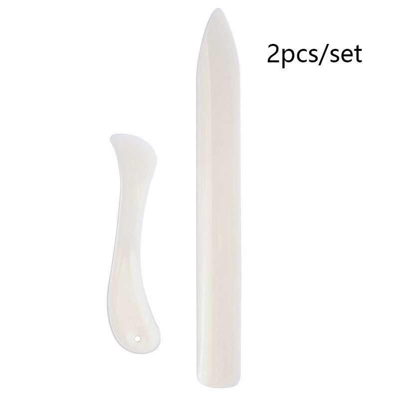 2 buc/1 set cuțit pliabil pentru hârtie, cuțit de tundere din plastic, imitație de plastic, piele de os de vacă, deschizător de scrisori din plastic_voghion.com