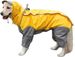 Yellow Dog Raincoat With Detachable Hoodie, Drawstring Coat, 10 Sizes_voghion.com