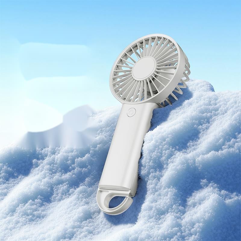 New USB Handheld Mini Portable Student Foldable Digital Display Aromatherapy Small Electric Fan Gift_voghion.com