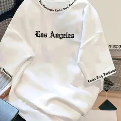 Männerkleeder Moud Los Angeles Buschtawen gedréckt Ronn Hals T-Shirt mëll an atmungsaktiv, kuerzärmlech, Summer Alldag a Stroossemoud