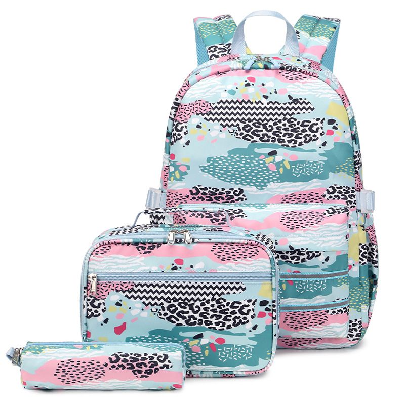 Hot Sell Backpack Printed Middle School Girl Schoolbag Middle School Schoolbag Large Capacity Three Piece Backpack_voghion.com